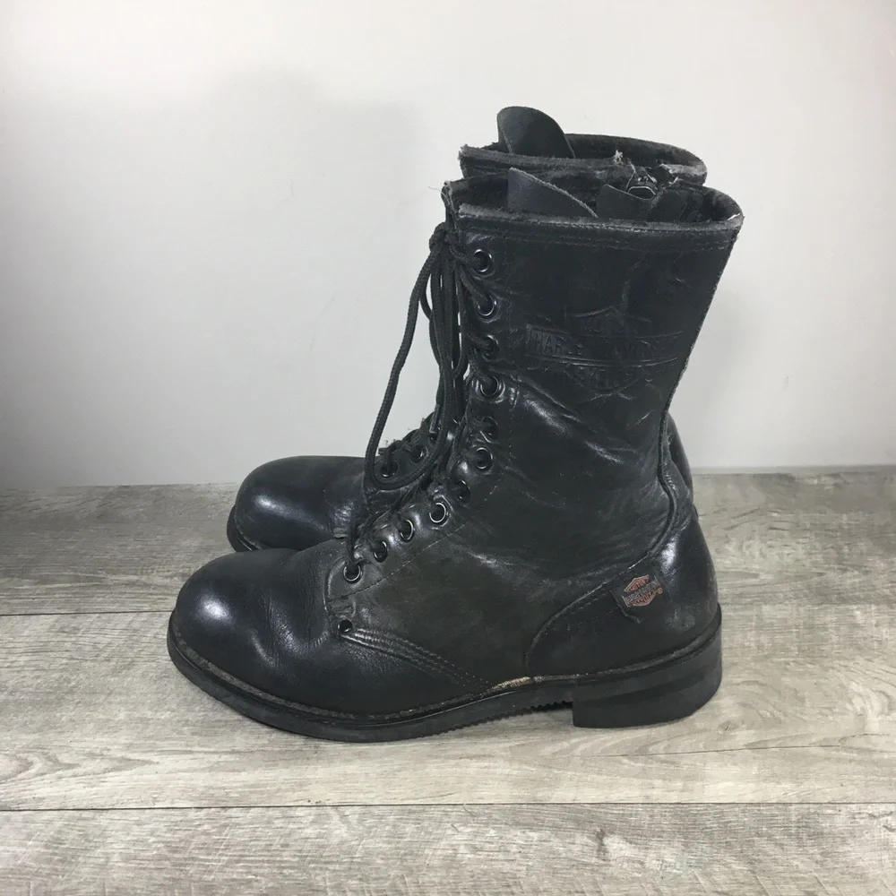 Harley-Davidson Motorcycle 98424 Street Trooper Riding Biker Mens Combat Boots 9